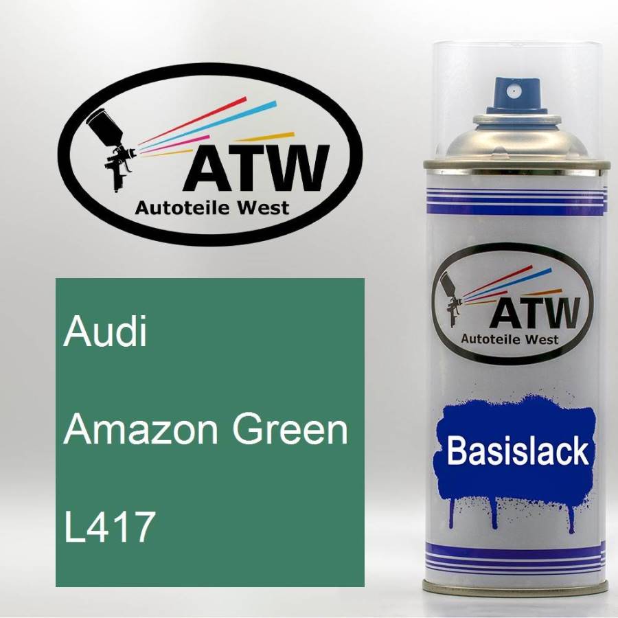 Audi, Amazon Green, L417: 400ml Sprühdose, von ATW Autoteile West.